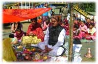 Celebrated Saraswati Puja Festival