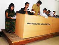The Members of the Central Selection Committee of the Khasi Disabilities Association, 2014