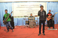 Performance by the Band ?Light after  Dark? consisting of four Visually Impaired Persons,  Shri. Hilter Khongphai (Drummer), Shri. Dilbertstar (Guitarist), Rimiki Pajuh (Lead Guitarist) and Shri. Wanlamphrang Nongkhlaw (Vocalist)
