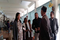 Shri. O.P. Dogra Director, MOSJE interacting with Govt Officials at the  Physiotherapy Unit, Civil Hospital, Shillong.