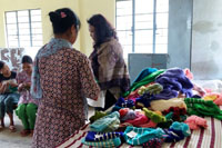 Smt. S.B Marak, MCS, Commissioner for Persons with Disabilities inspects Knitting Works at Tura