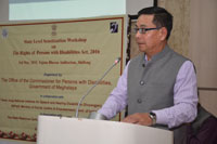 Additional Chief Secretary, Social Welfare, Shri H. Marwein, gracing the occasion as the guest of honour