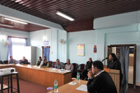 Smt. S.B Marak, MCS. Commissioner for Persons with Disabilities, Meghalaya, Shillong delivering a speech at the workshop