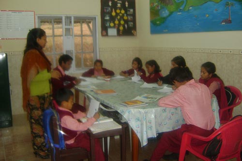 Students of Asha Rehabilitation Centre