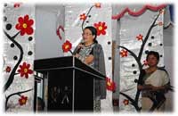 A speech from the State Commissioner during the Foundation Day