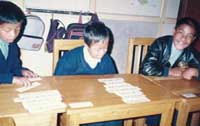 Children in their classroom doing Functional Academics