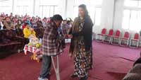 State Commissioner for Persons with Disabilities, distributing prizes to differently abled person