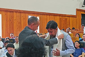 Shri. Pravin Bakshi, IAS
Commissioner & Secretary to the Govt. of Meghalaya, Social Welfare Department by Shri Lyngkor Kynjing, MCS, Commissioner for Persons with Disabilities