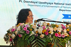 Speech by Smti. Bridget Warshong, Deputy Commissioner for Persons with Disabilities