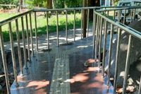 Handrails and tactile flooring