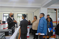 Minister's visit to the Office of District Agriculture and Horticulture, Shillong to see the implementation of accessibility features under AIC-I