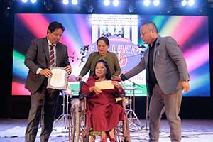Felicitation of Miss Merisha Wankhar, a Person with Disability
