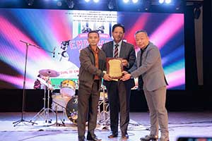 Felicitation of Shri Starwin Kharjana, President of the Khasi Disabilities Association