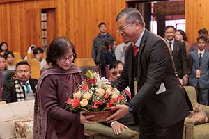 Felicitation of Smti. Iamon Syiem, Chairperson,  Meghalaya State Commission For Women