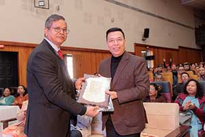 Felicitation of Shri. Shri H.M. Shangpliang, Chief Advisor, Meghalaya State Paralympics Association