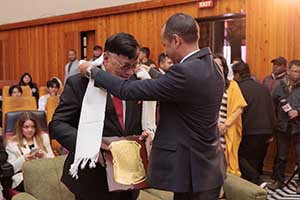 Felicitation of Dr. Singh