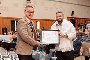 Felicitation of Shri Ajay Govind, Filmmaker & Educator Founder, Words Rhythms Images (WRI), New Delhi