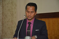 Meghalaya Social Welfare Minister, Shri. Kyrmen Shylla speaking during the inaugural session
